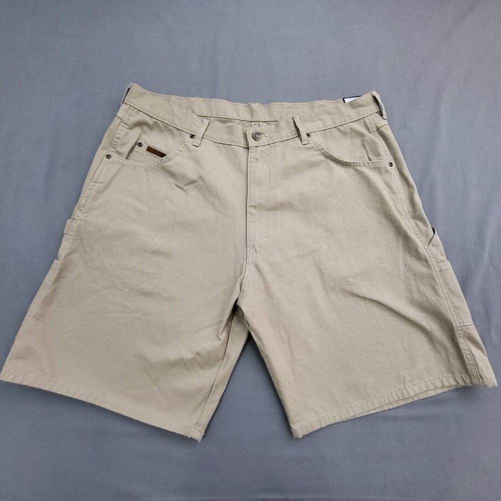 Walls Workwear Mens 40 Khaki Contractor Shorts Relaxed Fit Ripstop W57125WH DW